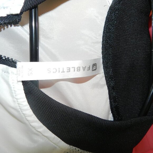 Fabletics Womens White And Black Zip Up Mesh Light Weight Atlanta Jacket Size XS - Picture 8 of 10